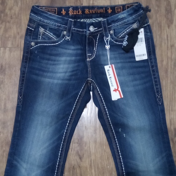 Rock Revival Women's 26 Easy Boot Embellished Distressed Embroidered NWT - Picture 3 of 14